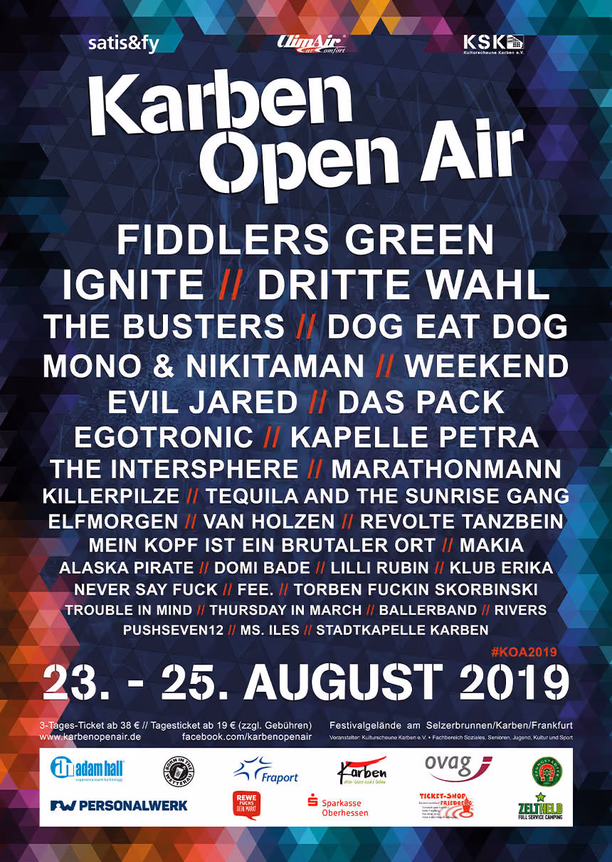 Karben Open Air 2019 Plakat